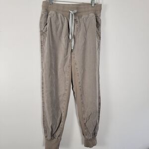 Aerie Taupe Lyocell Joggers Ribbed Waist Inseam Hem 2020 Lounge Beach Pants SM